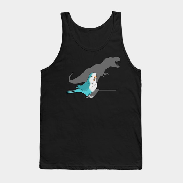 T-rex shadow blue monk parakeet Tank Top by FandomizedRose